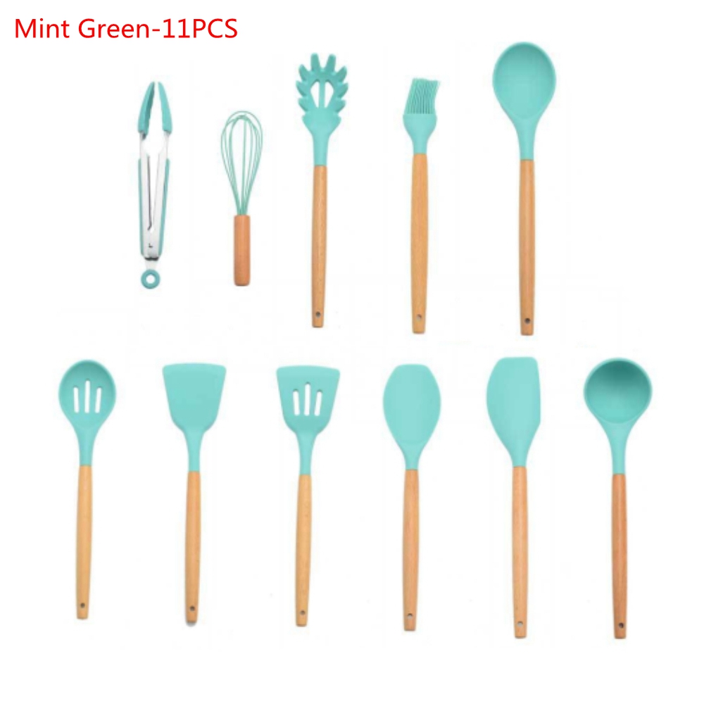 9//11Pcs Silicone Cooking Utensils Set Kitchen Cooking Utensils Baking Tools