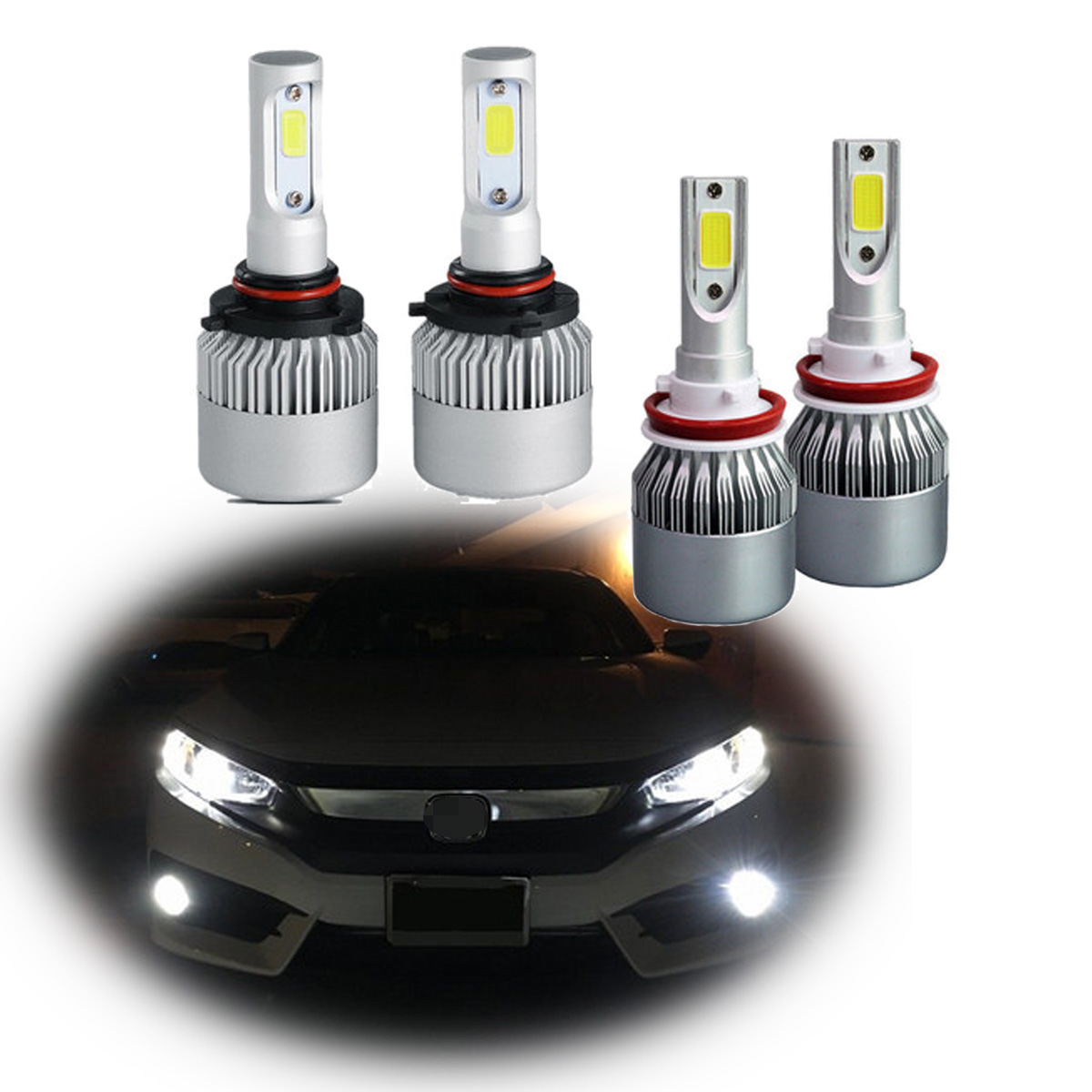 High Low Beam Combo LED Headlight Bulbs For Honda Accord 2016 2017 EBay