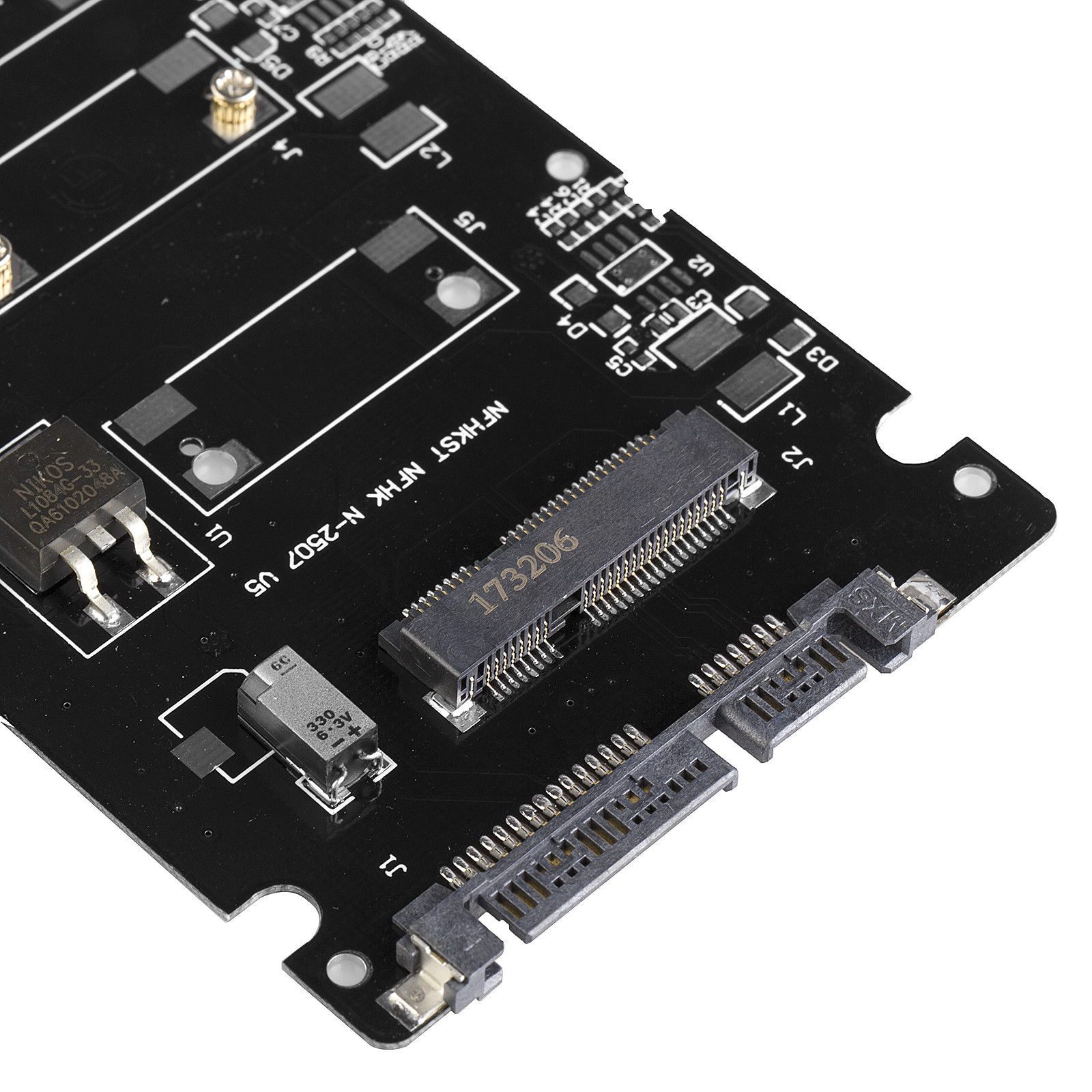 Mini PCI E MSATA To 2 5 SATA Adapter Enclosure Laptop SSD Hard Drive