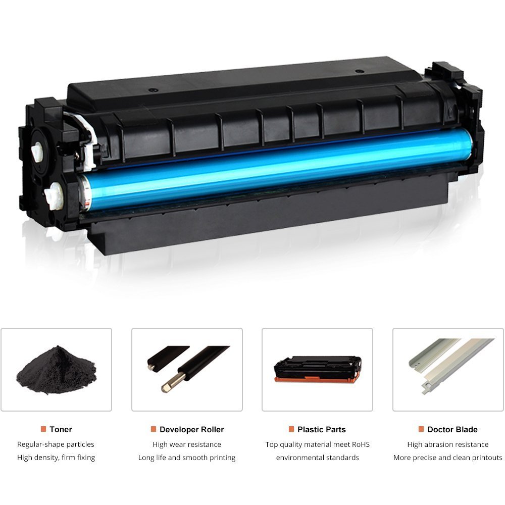 4x Toner für HP 201X Color LaserJet Pro M252n M252dw MFP M277dw M277n