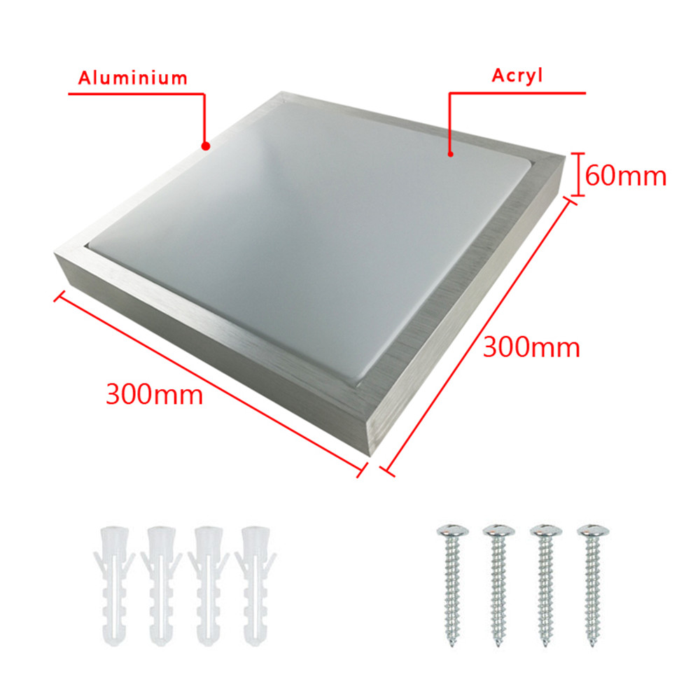 LED 15W Deckenleuchte Dimmbar Deckenlampe Wohnzimmer Leuchte Fernsteuerung Acryl