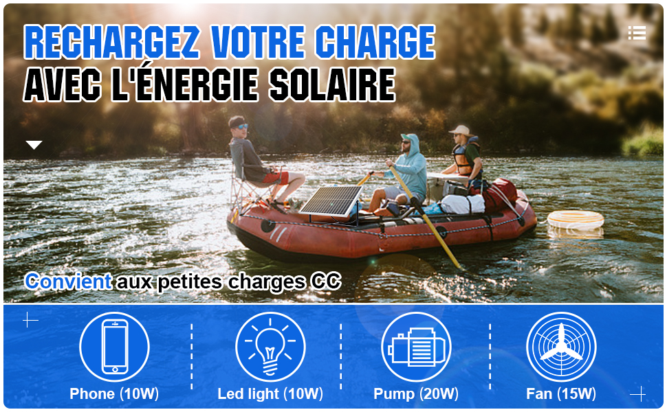 Eco Worthy Kit De Panneau Solaire W V Mono Panneau Solaire Pv W