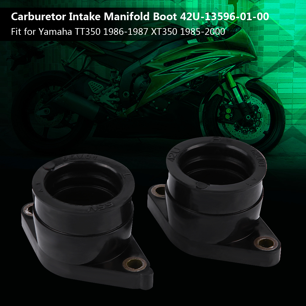 2PCS Carburetor Carb Intake Manifold Boot For Yamaha TT350 86 87 XT350