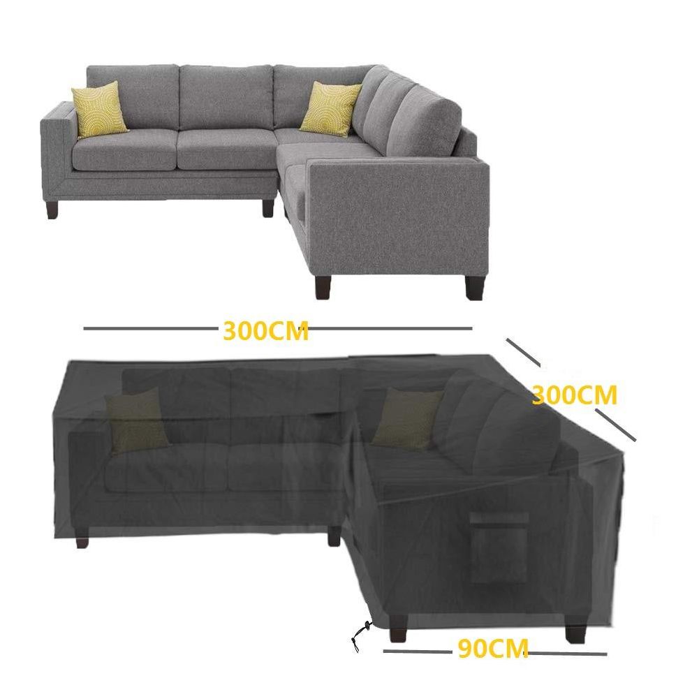 Lounge set Sofa Schutzhülle L-förmig Regenschutz Möbel Abdeckung Abdeckhaube
