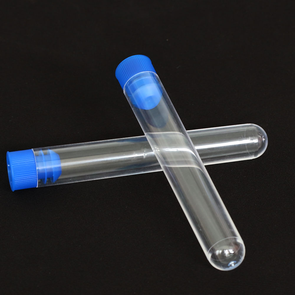 Pcs Plastic Clear Lab Test Tubes Vial Sample Container