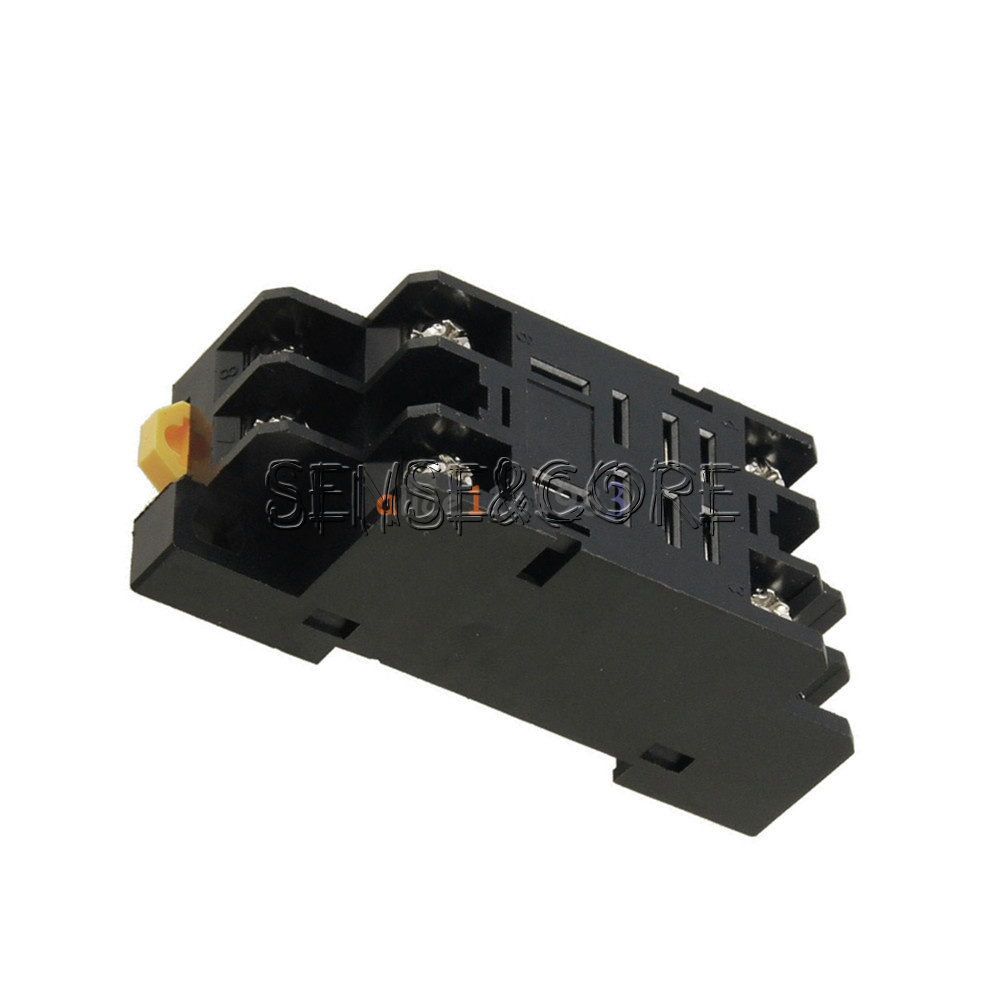 10A AC 220V Coil Power Relay DPDT LY2NJ HH62P HHC68A-2Z With Socket Base New