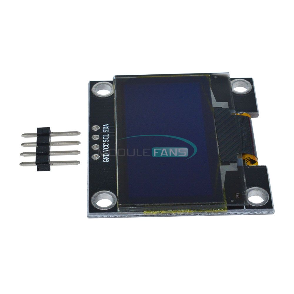 Blue 1 3 OLED LCD Display 4Pin Module IIC I2C 128x64 3 5V Interface