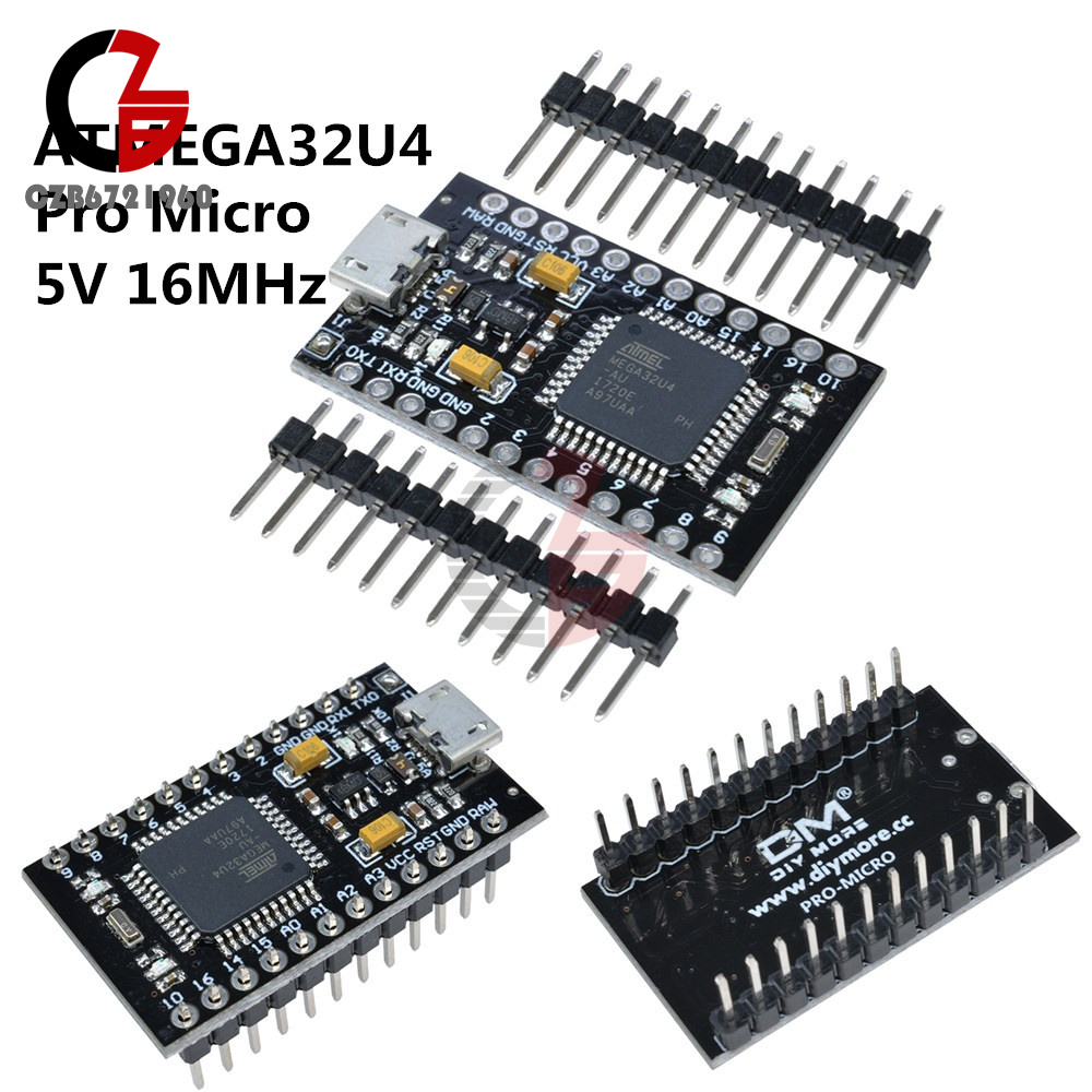 Pro Micro USB ATMEGA32U4 5V 16MHz Controller Board With Bootloader For