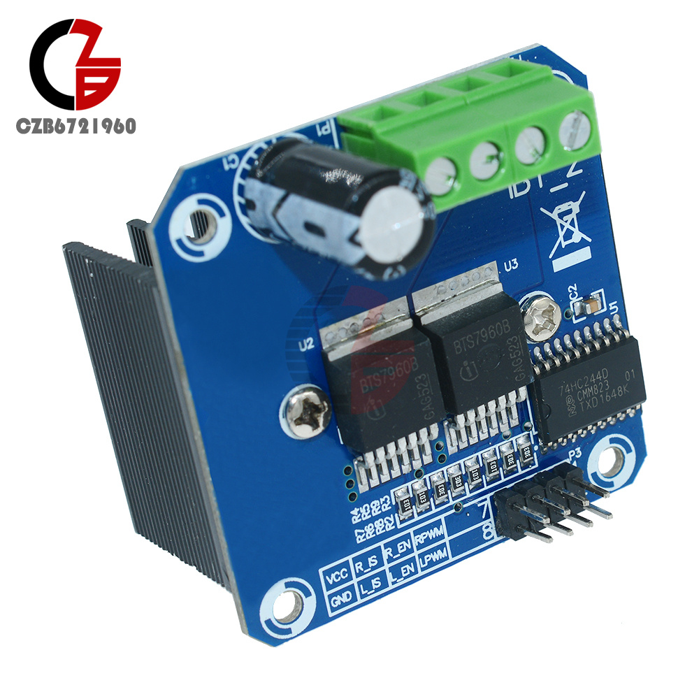 1-10Pcs Double BTS7960B DC Stepper Motor Driver H-Bridge PWM Board For Arduino
