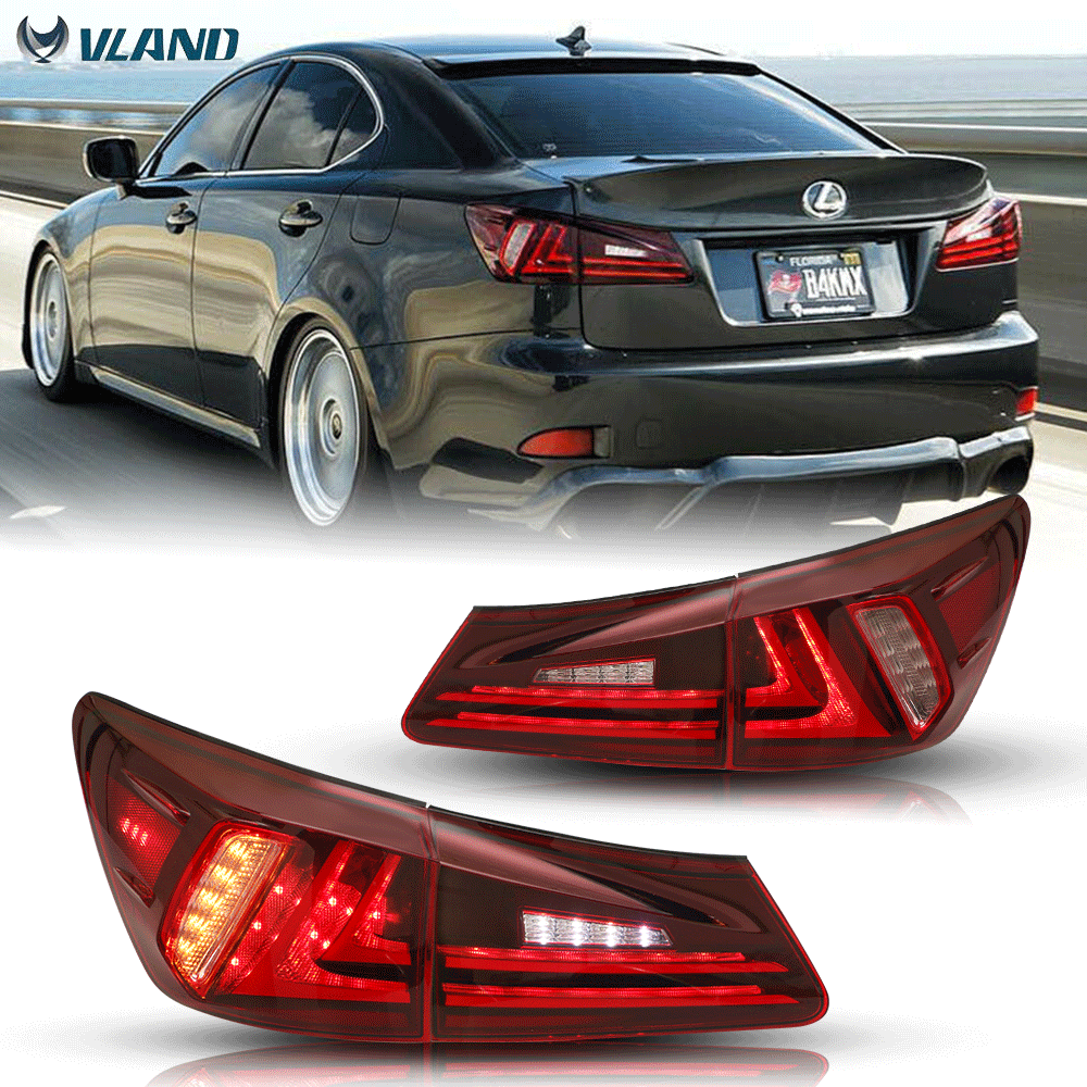 Pair LED Tail Lights Red Rear Lamps For 20062012 Lexus IS250 IS350 eBay