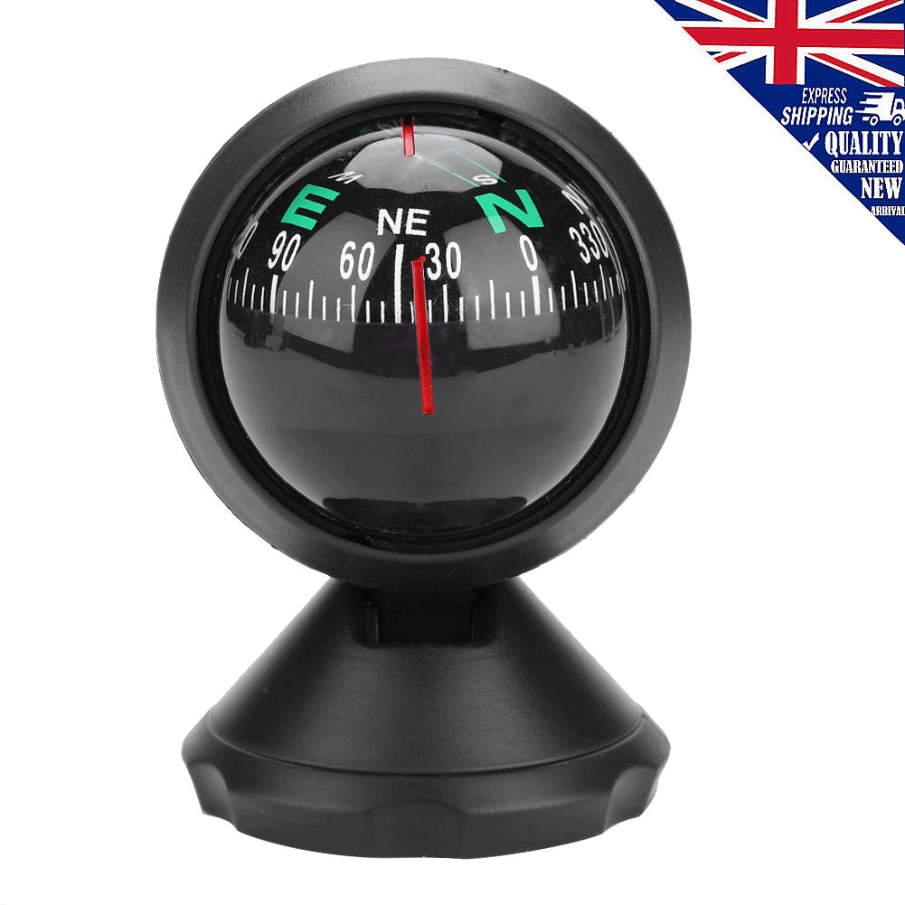 Car Truck Vehicle Marine Boat Floating Ball Navigation Compass Black eBay