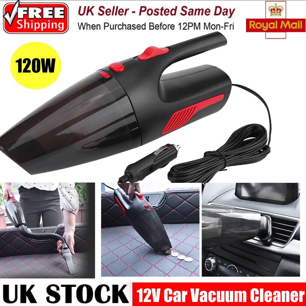 120W Vacuum Cleaner Car Wet&Dry Cordless Handheld Rechargeable Home ...