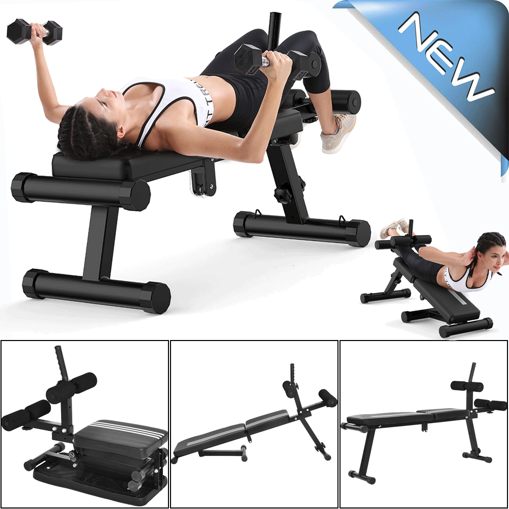 Multifunction Barbell Bench Adjustable Folding Chair Ab Sit Up
