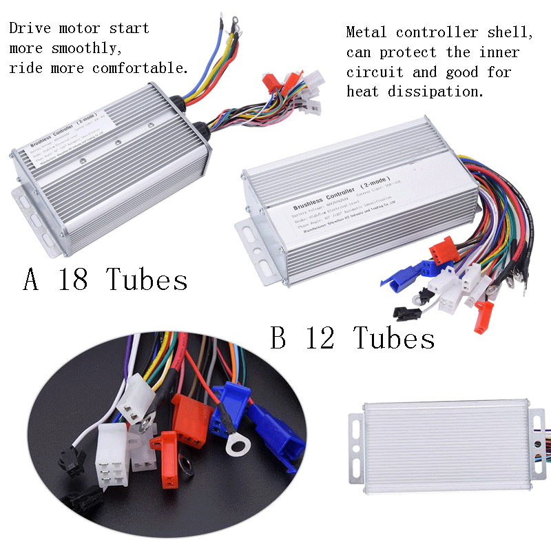 48-64V Electric Controller Dual-Mode BLDCM Brushless Cycling E-Bike Part Useful