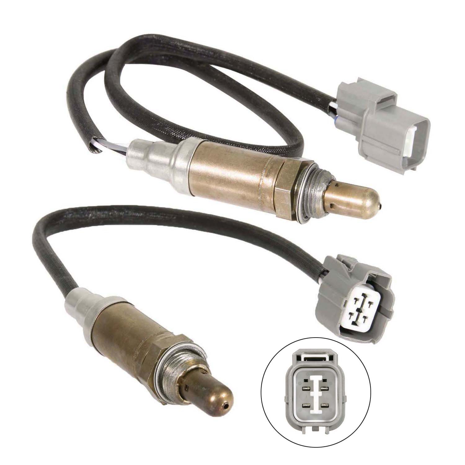 4pcs Oxygen Sensor Upstream+Downstream O2 Sensors for 99-04 Land Rover Discovery
