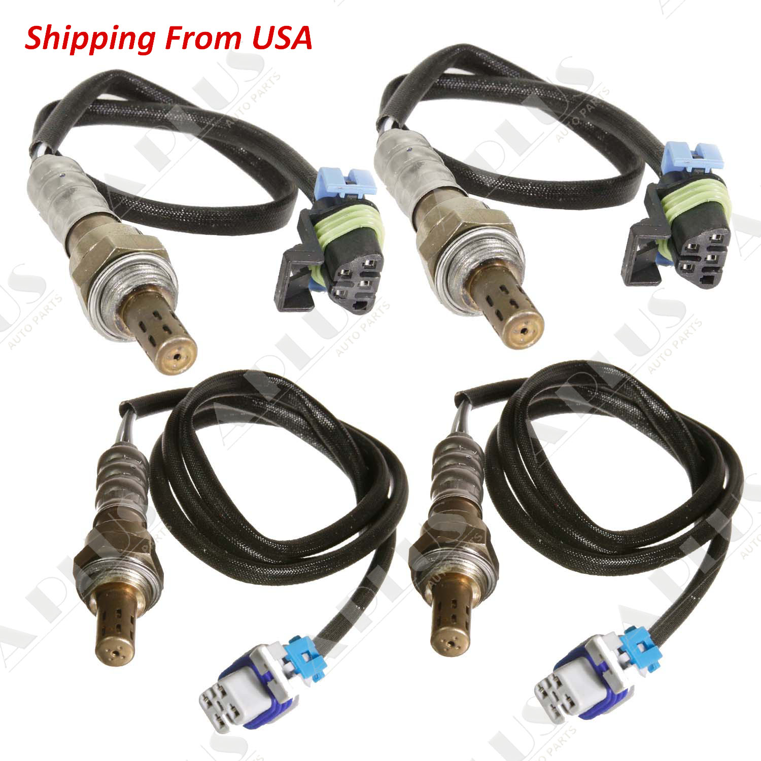 4Pcs Upstream /& Downstream Oxygen O2 Sensor For Cadillac Escalade 1500 GMC Yukon