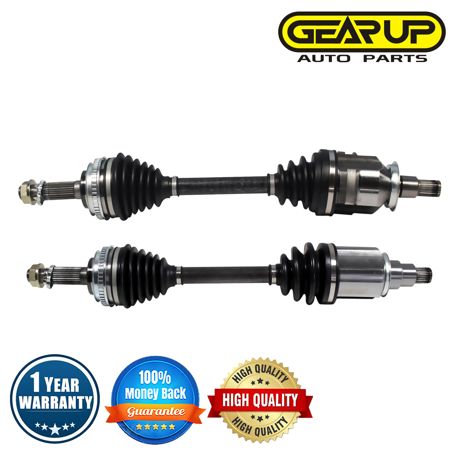 Front 2x CV Axle Assembly for CAMRY COROLLA RAV4 AWD L4 2.0L 1998cc 122cid