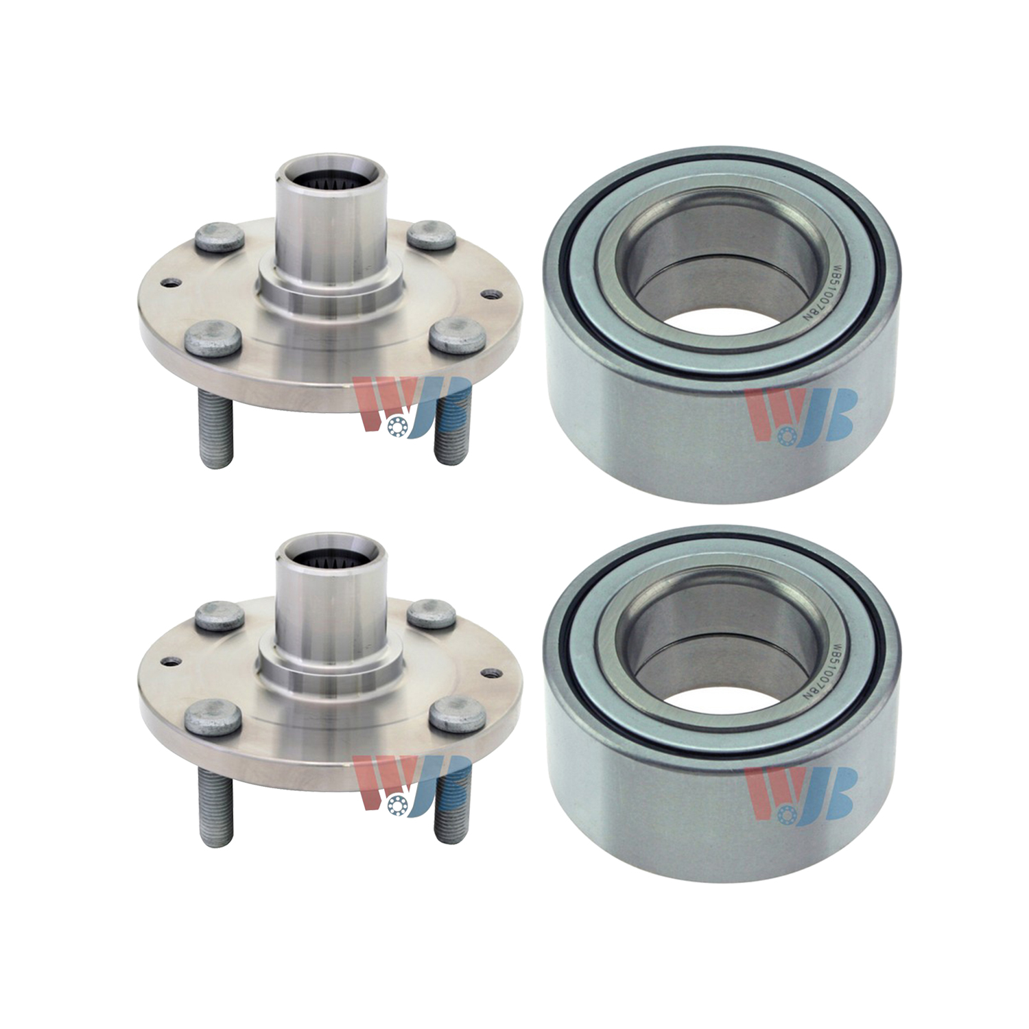 2PCS Front Wheel Hub Bearing Kit Assembly for Hyundai Elantra GLS GT 2