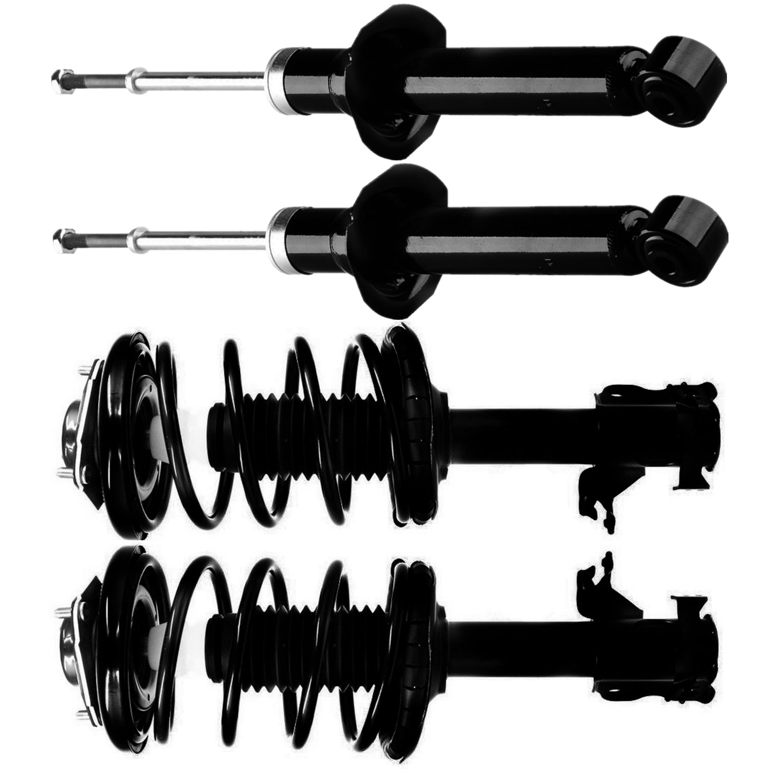 Front & Rear Quick Complete Struts & Coil Spring Assemblies Compatible with 2000-2001 Infiniti I30 Set of 4 