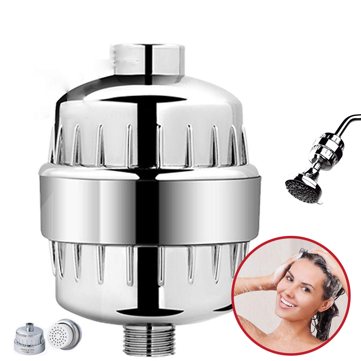 Shower Head Filter Water Softener 10Stage Water Chlorine Purifier