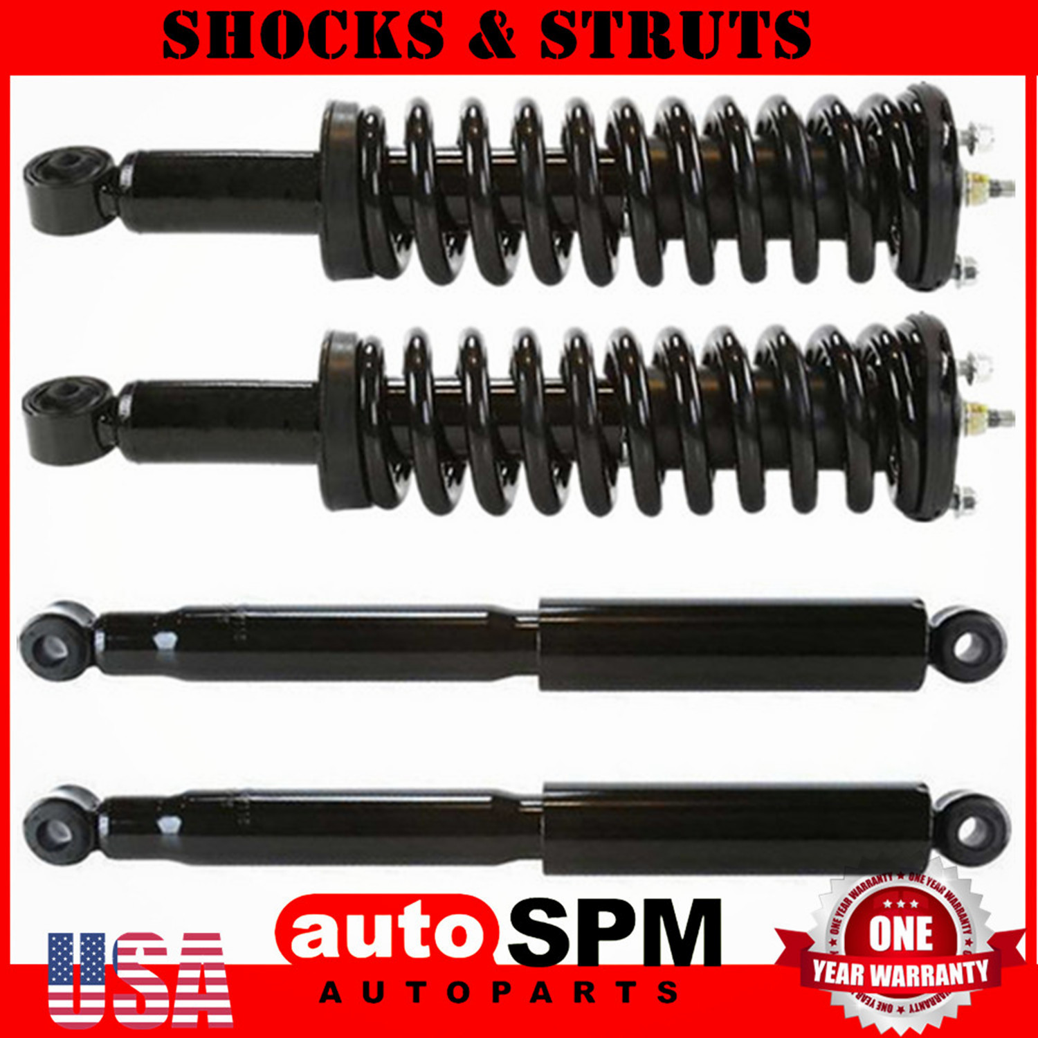 Fits 98 04 Toyota Tacoma Pre Runner Rwd Exc Crew Cab Front Struts Rear Shocks Ebay
