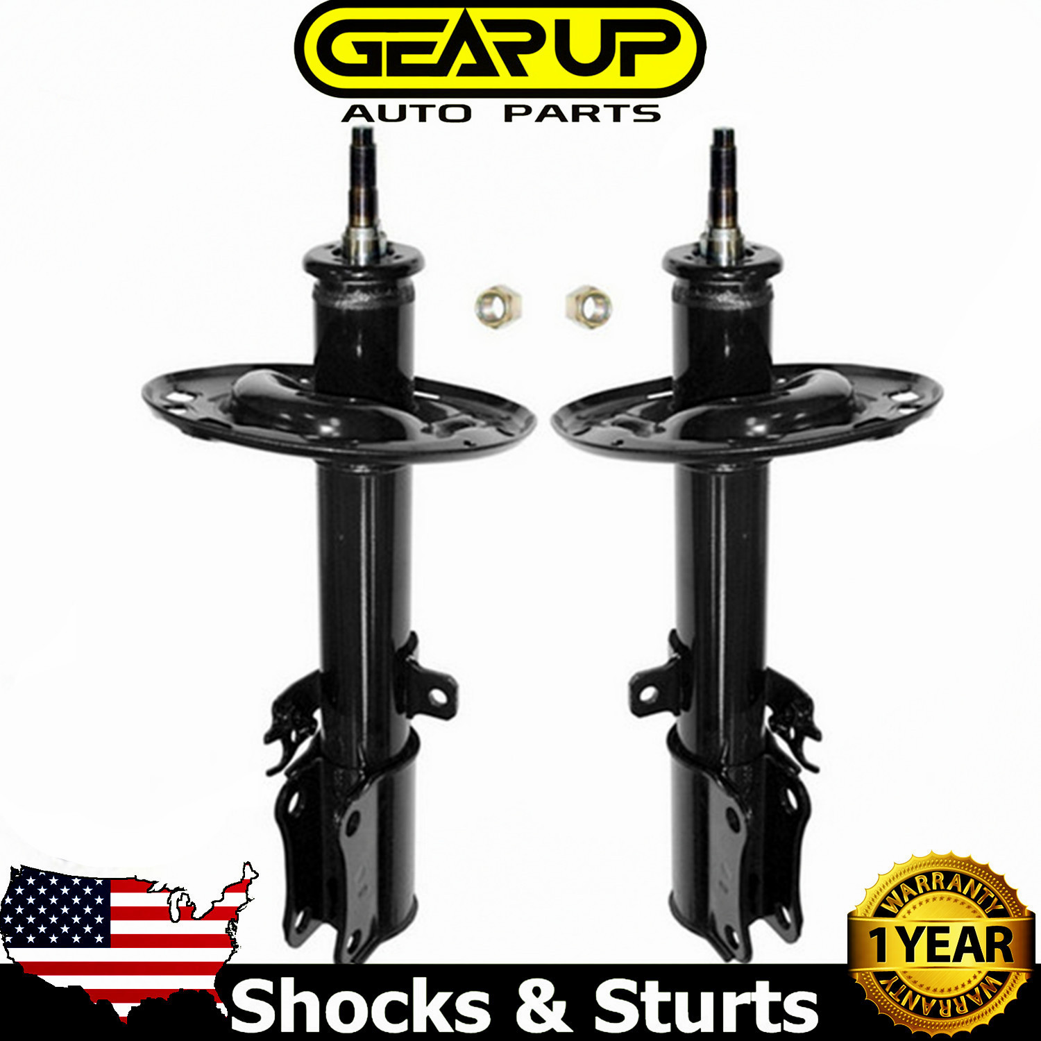 Front Pair Shocks & Struts for 2004-2006 Toyota Camry