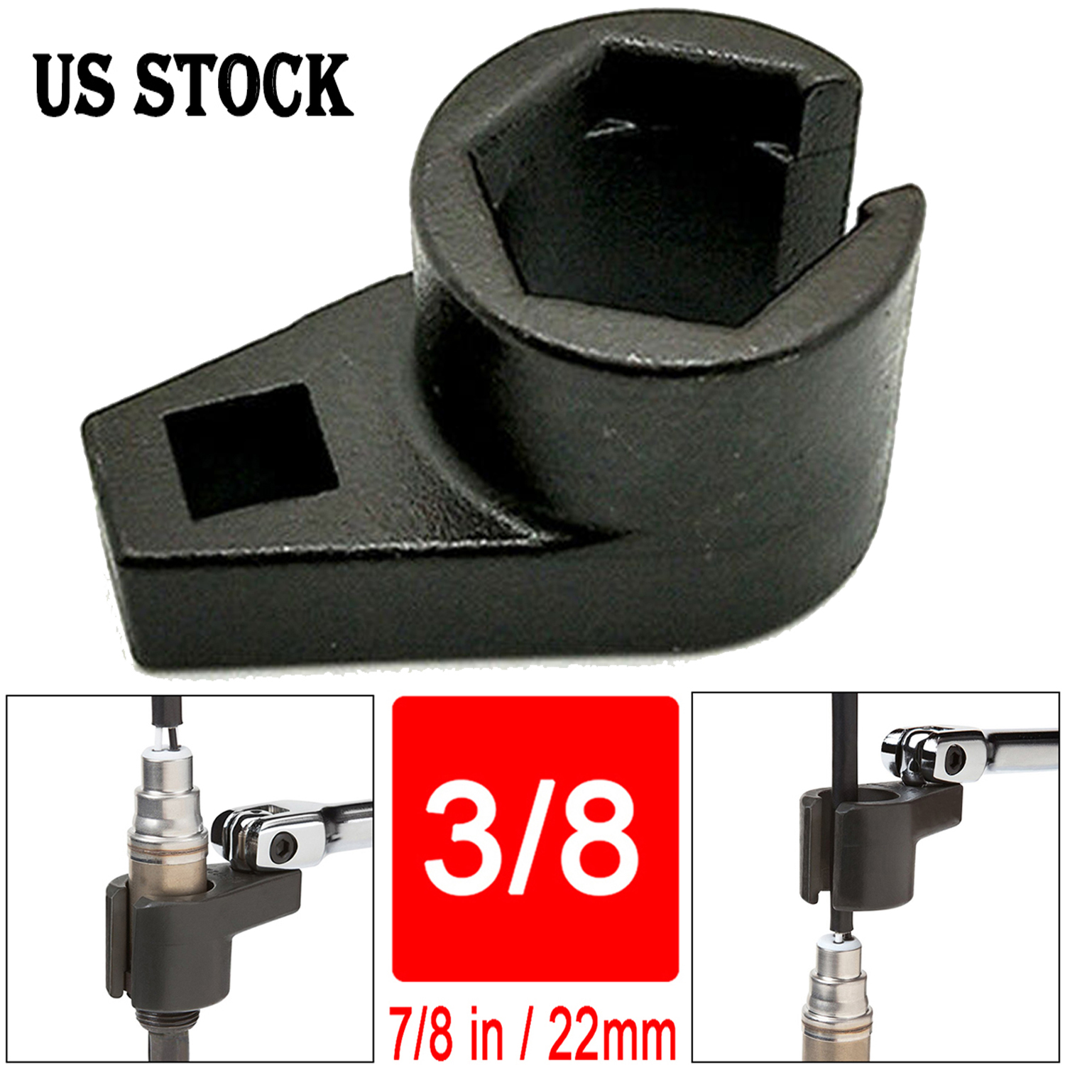 7/8Inch 22mm Offset JH Oxygen Sensor Socket Wrench Removal Tool Drive 3/8" eBay