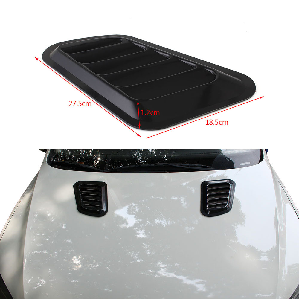 2 Pieces Air Flow Intake Bonnet Hood Vent Grille Cover White