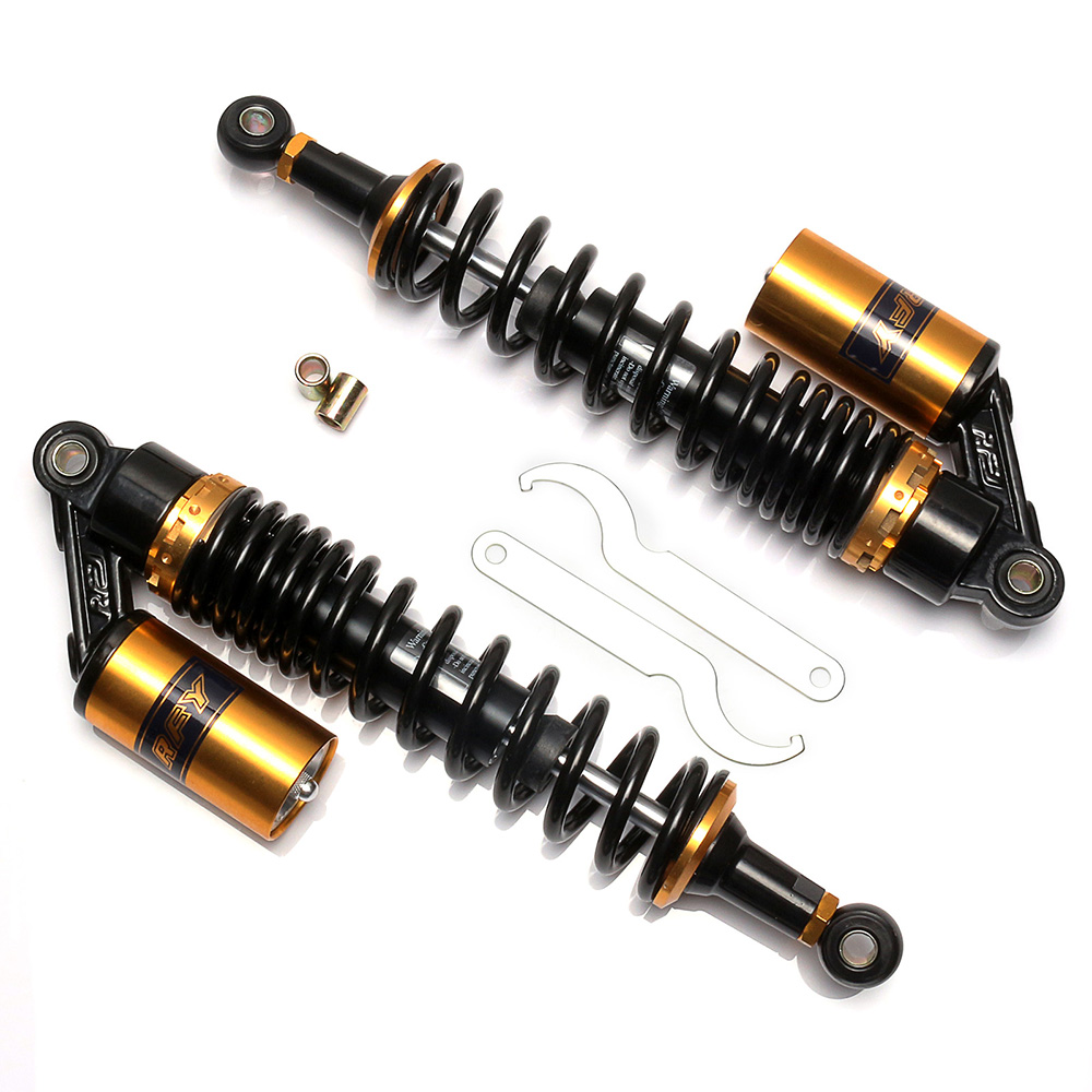 1 Pair 15/" 380mm Motor Scooter Rear Suspension Air Gas Shock Absorber Universal