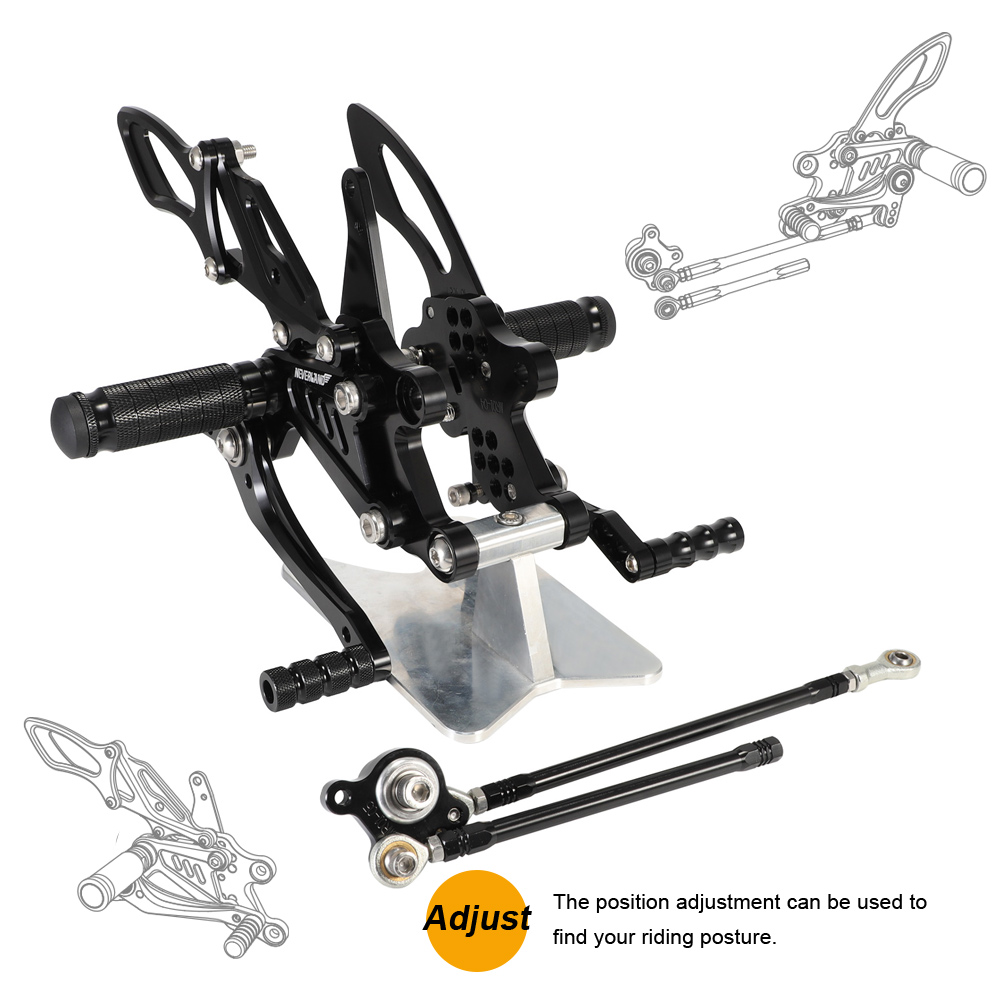 Neverland CNC Rearset Foot Pegs Rear For HONDA CBR1000RR CBR600RR 04