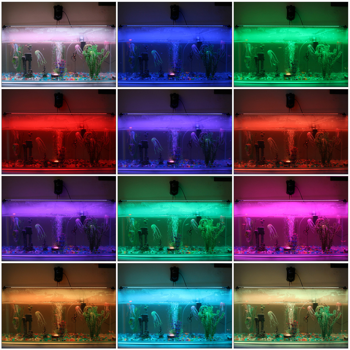 18CM-108CM Pond Aquarium Fish Tank Light LED RGB Strip Bar Lamp Remote Control - Picture 21 of 23