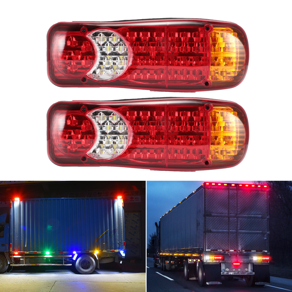6 Funktionen 2 x LED-R/ücklichter mit 36 LEDs f/ür Anh/änger Wohnwagen 12 V LKW und Trucks