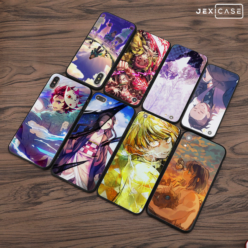 For Iphone Se 6 7 8 Plus Xs Xr Xs Max Demon Slayer Anime Painted