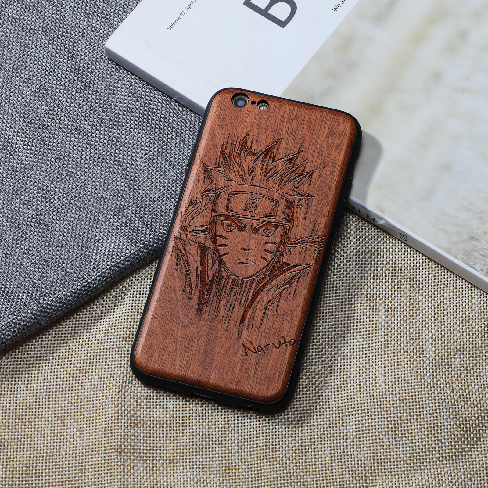 Wood Carved Iphone 11 Case / iPhone 11 Pro Max - Wood & Resin Phone