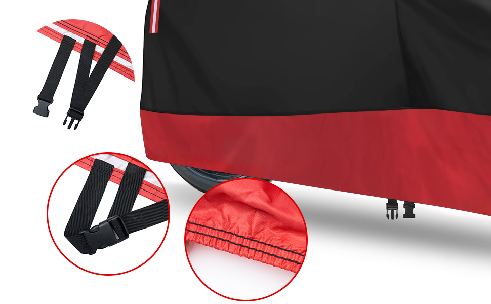 Heavy Duty Waterproof Motorcycle Cover – Fits Harley & Honda Goldwing – UV/Snow Protection