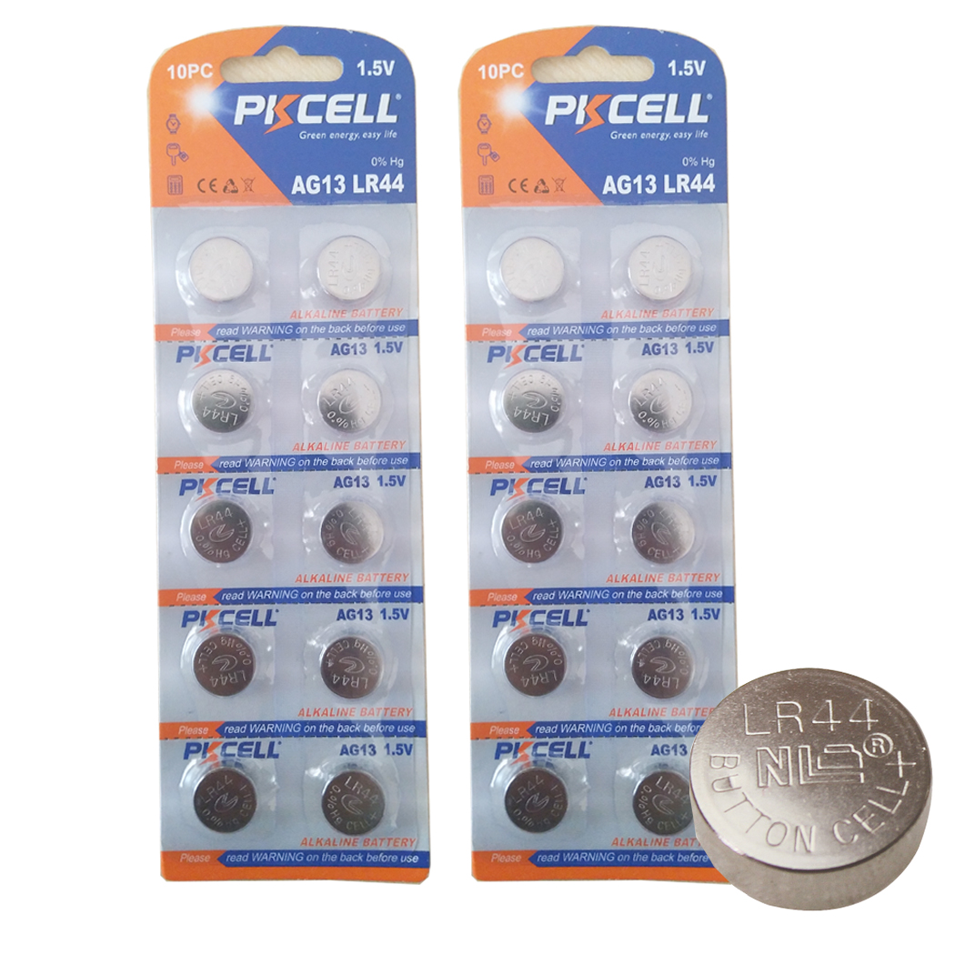 LR44 AG13 357A A76 1.5V Button Coin Cell Battery for Watch Toys Count