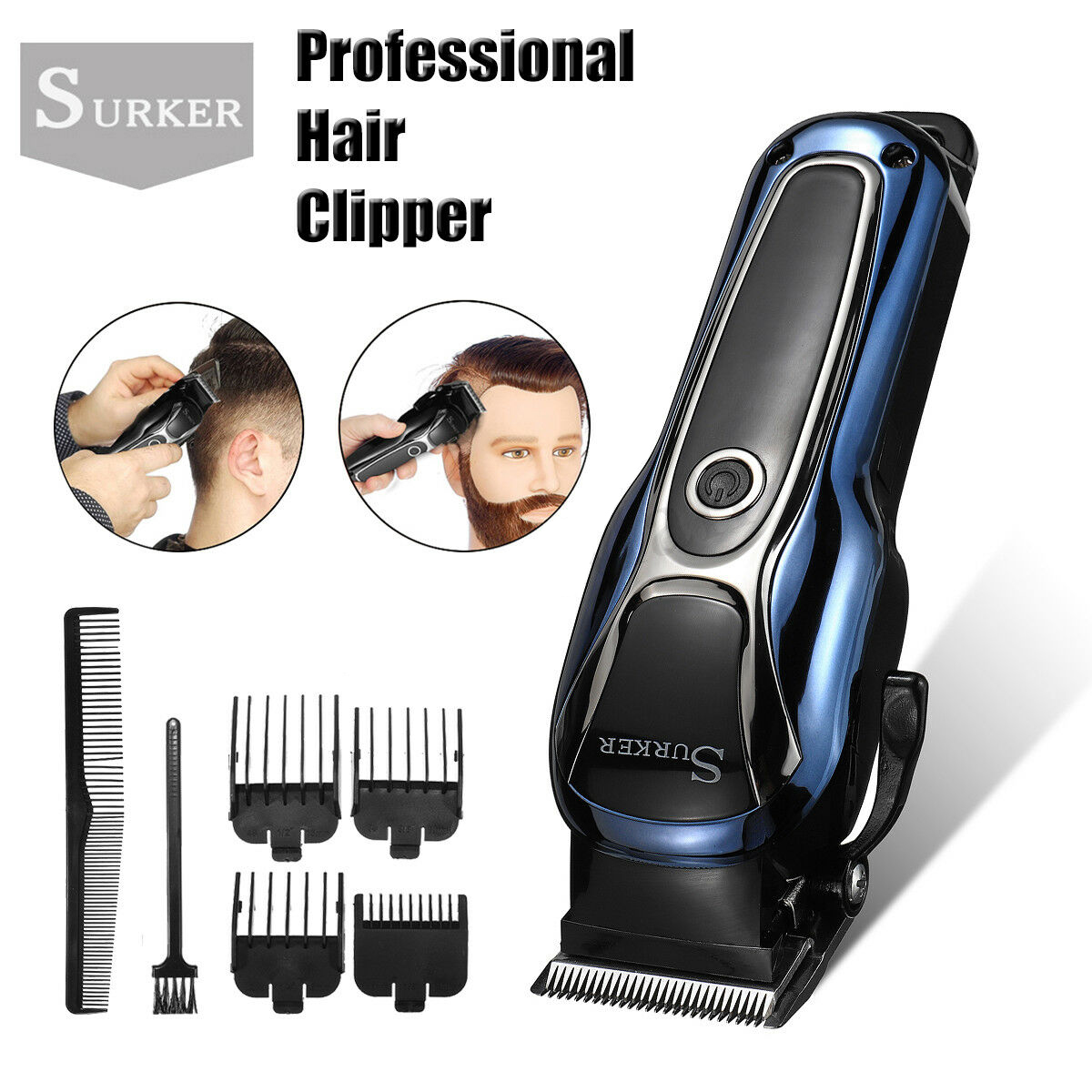 Surker Professional Hair Clippers Trimmer Barber Razor Electric