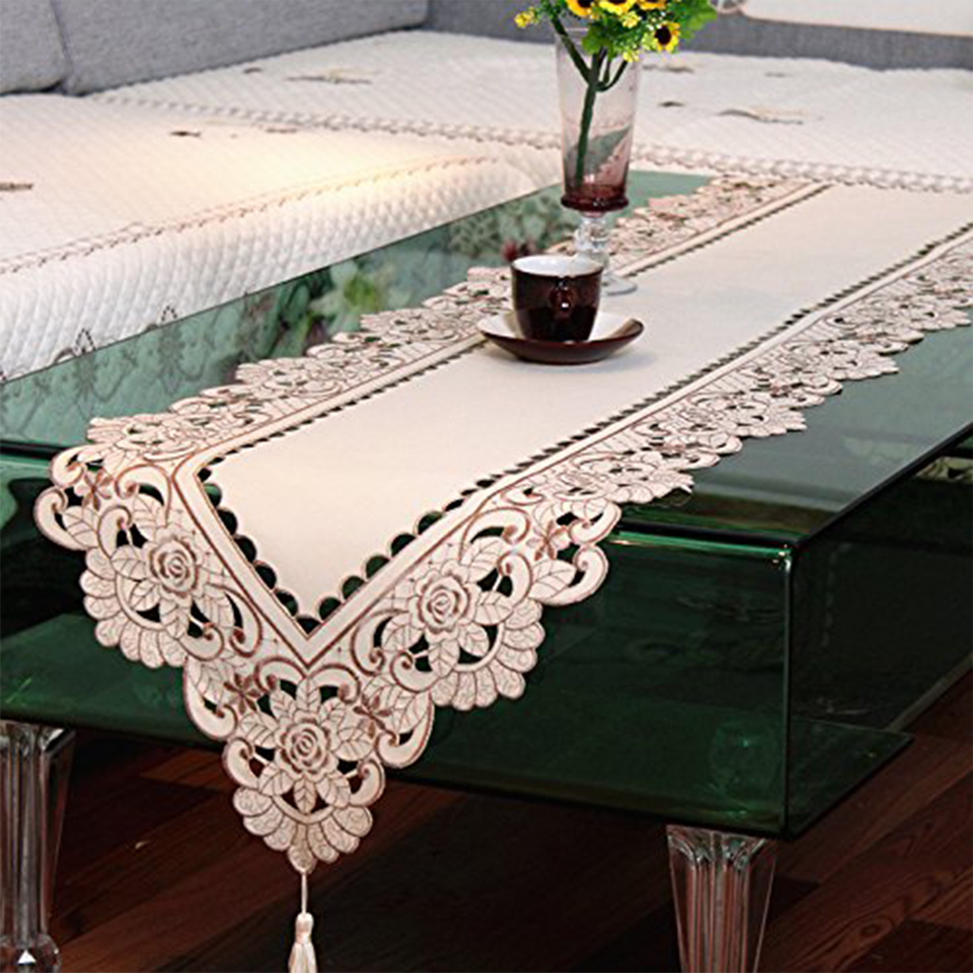 Vintage Table Runner Elegant Runner Cabinet Room Dining Room Table