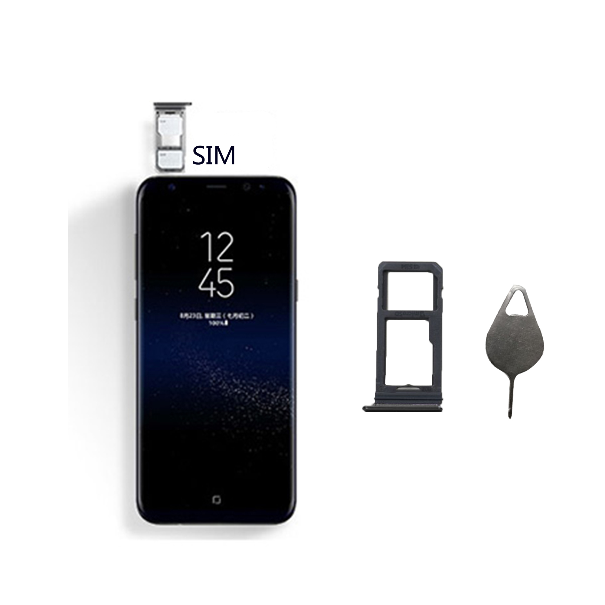Samsung Galaxy S8+/S8 Single SIM Card +Micro SD Slot Holder Tray +Free