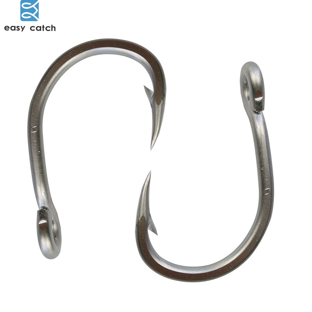 20pcs Saltwater Fishing Hooks Big Game 2/012/0 Stainless Steel Sharp