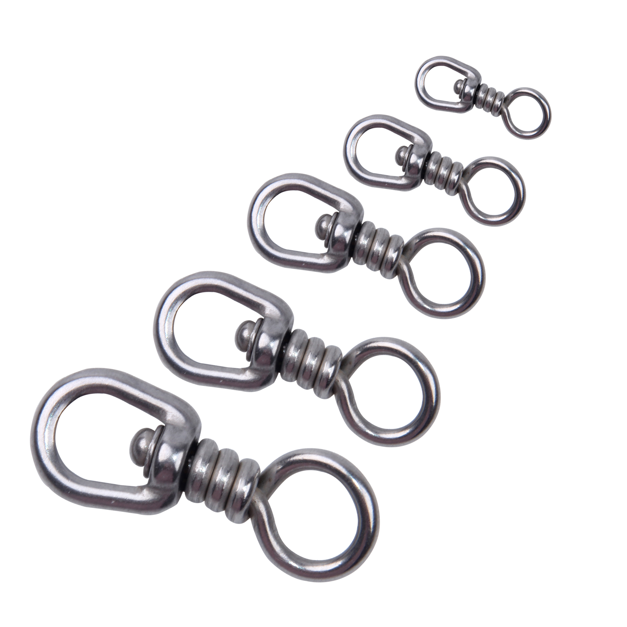 20pcs Fishing Swivels Stainless Steel Tuna Big Game Sea Fishing