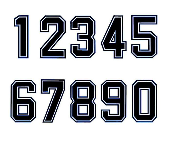 font for sports jersey