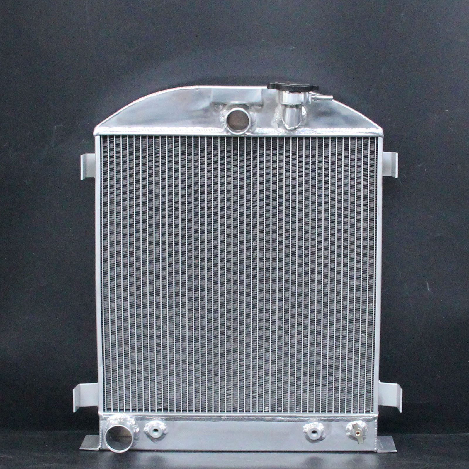 CHOPPED FORD ENGINE Radiator For Ford MM Aluminum Rows EBay