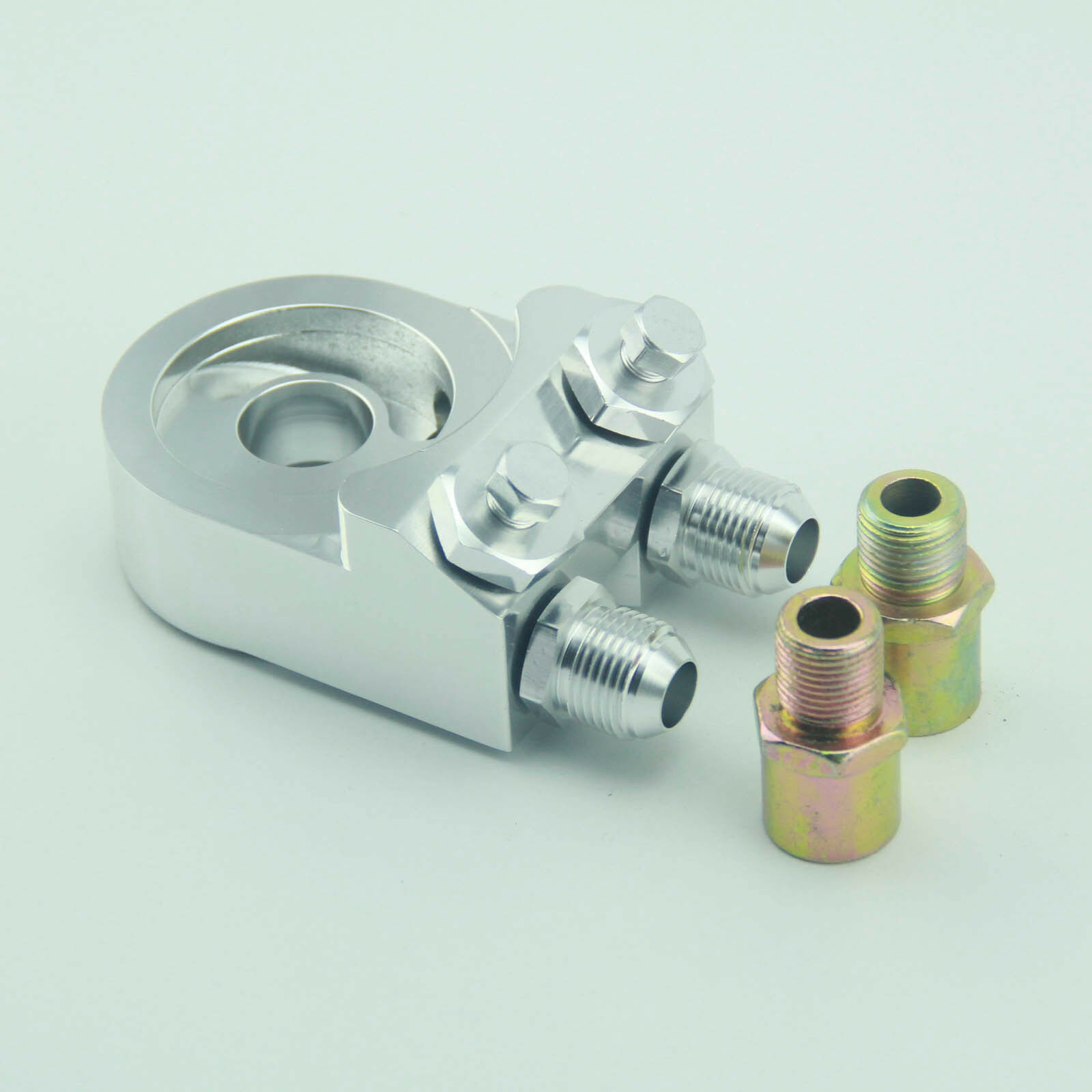 Oil Cooler Sandwich Adapter Plate with Thermostat & Adapter
