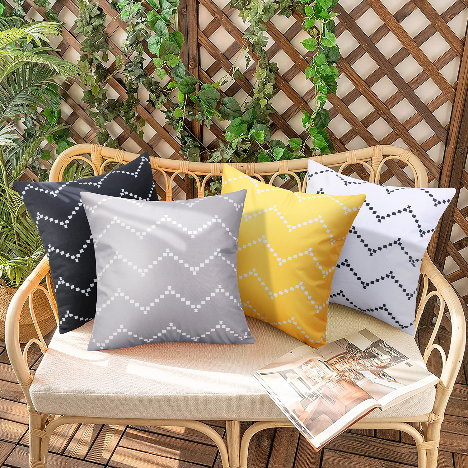 Cushion Covers Waterproof Garden Cushions Asda Cushion Covers