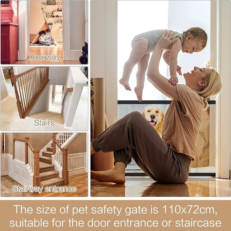 Pet Isolation Mesh No Drilling Safety Fences Net Portable Dog Cat Stair Door - Pet Supplies - Malmee Shop UK Pet Isolation Mesh No Drilling Safety Fences Net Portable Dog Cat Stair Door - Pet Supplies - Malmee Shop UK