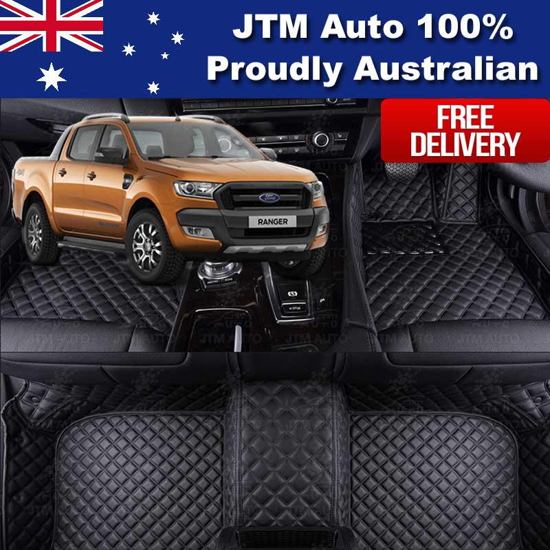 Custom Made Ford Ranger Px Px2 3d Floor Mats Pu Leather Front