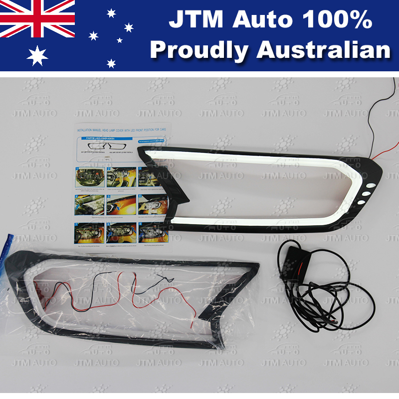 LED DRL Daytime Running Light Headlight Cover for Ford Ranger MK2