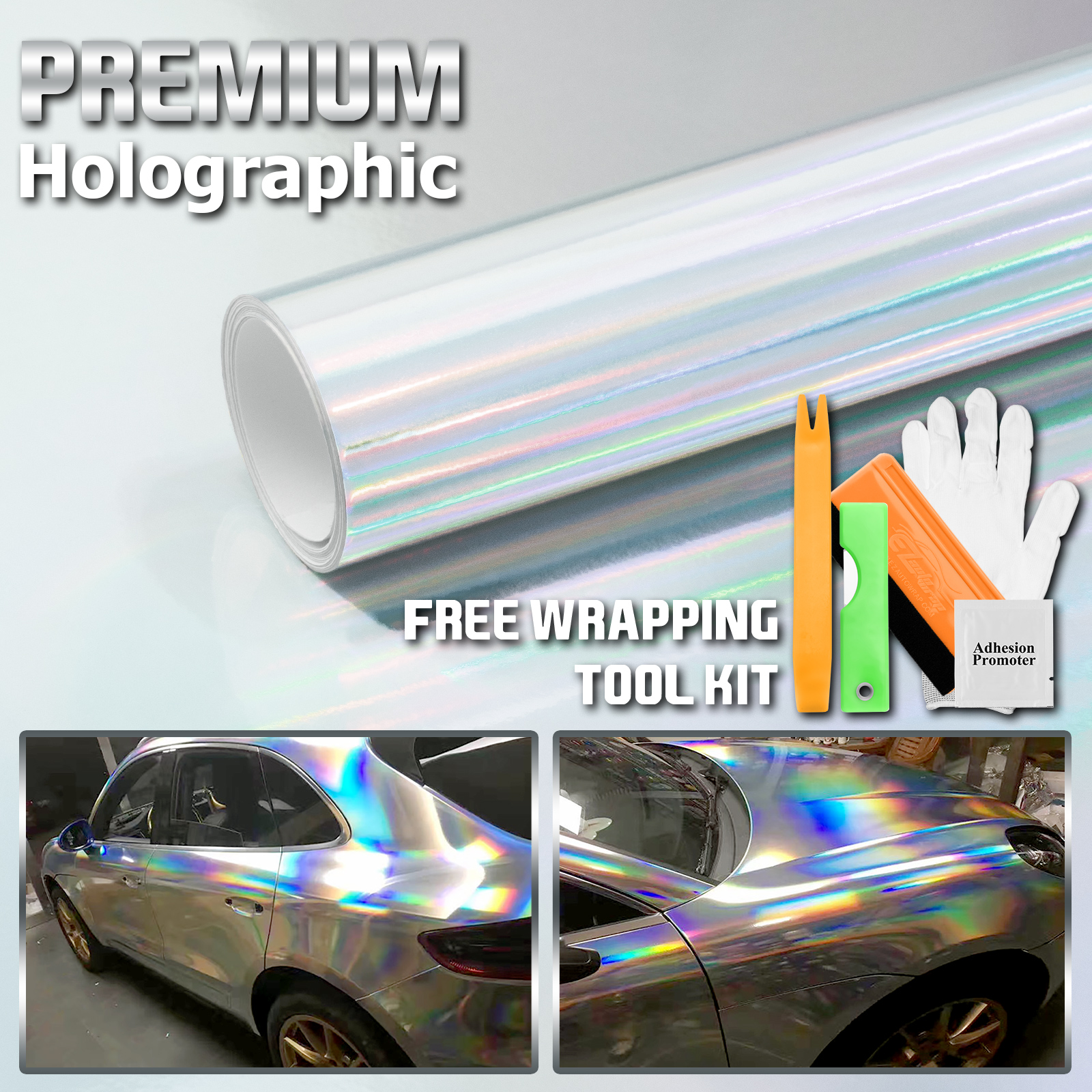 Multicolor Holographic Window Film, Packaging Type: Box, Size: 5ft