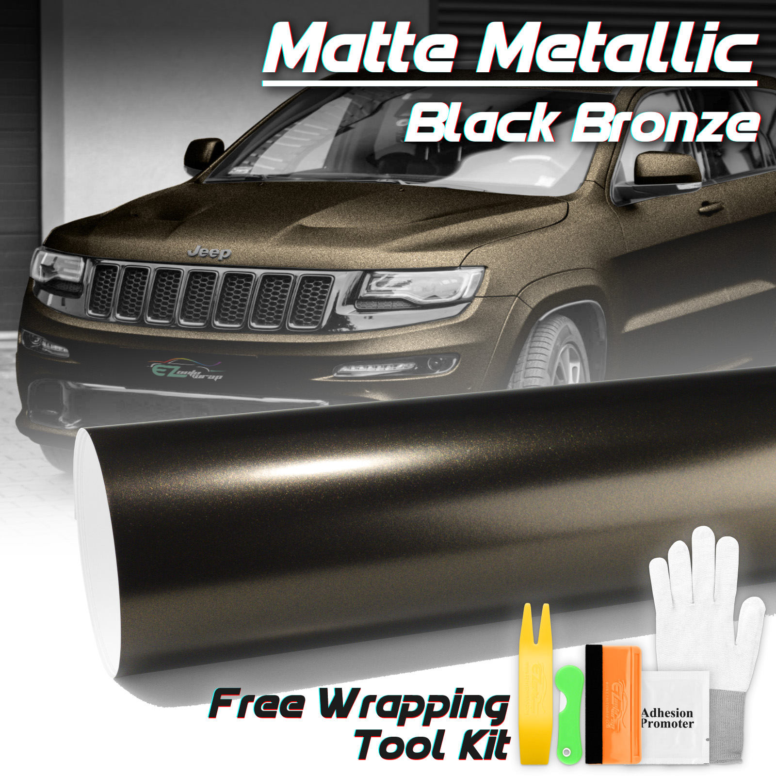 Heavy Metallic Matte Storm Black – Car Vinyl Supplier